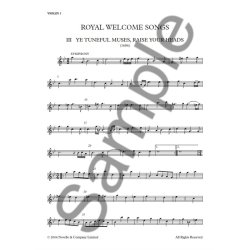 Henry Purcell: Ye Tuneful Muses, Raise Your Heads (Parts)