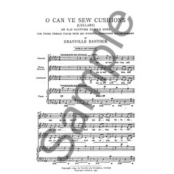 Bantock: O Can Ye Sew Cushions for SSA Chorus