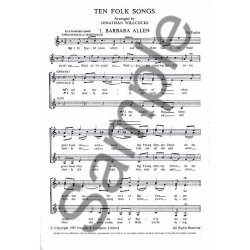 Ten Folk Songs Arranged by Jonathan Willcocks