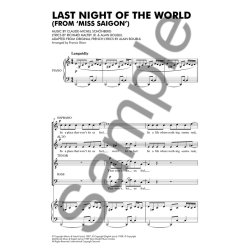 Alain Boublil/Claude-Michel Sch&ouml;nberg: The Last Night Of The World - SATB/Piano