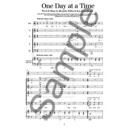 Kris Kristofferson/Marijohn Wilkin: One Day At A Time (SATB/Piano)