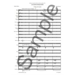 Patrick Hawes: Lazarus Requiem (Full Score)