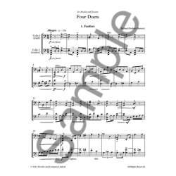 Richard Rodney Bennett: Four Duets For Two Cellos - Parts