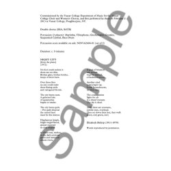 Tarik O'Regan: Night City (Vocal Score)