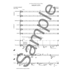 Tarik O'Regan: Night City (Vocal Score)