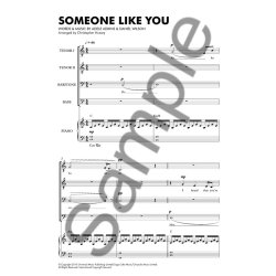 Adele: Someone Like You (Hussey) - TTBB/Piano