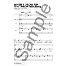 Tim Minchin: When I Grow Up (Matilda The Musical) - SSA/Piano
