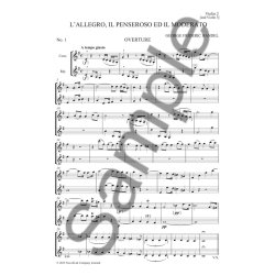 G.F. Handel (Ed. Donald Burrows) &ndash; L&rsquo;Allegro, Il Penseroso Ed Il Moderato (For Soloists, SATB Choir and Orchestra)  Set Of Parts