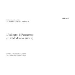 G.F. Handel (Ed. Donald Burrows) &ndash; L&rsquo;Allegro, Il Penseroso Ed Il Moderato (For Soloists, SATB Choir and Orchestra)  Set Of Parts