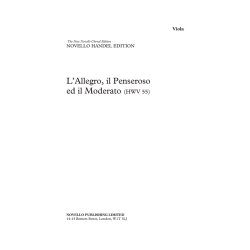 G.F. Handel (Ed. Donald Burrows) &ndash; L&rsquo;Allegro, Il Penseroso Ed Il Moderato (For Soloists, SATB Choir and Orchestra)  Set Of Parts