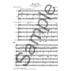 Paul Mealor: Sleep On- In B Flat Full Score