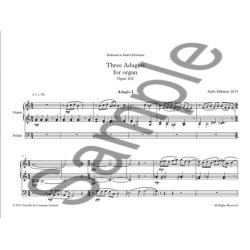 Aulis Sallinen: Three Adagios For Organ - Op 102