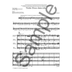 Tarik O&rsquo;Regan: Virelai - Douce Dame Jolie (Score And Parts)