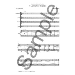 Tarik O'Regan: A Letter Of Rights (Vocal Score)