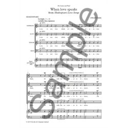 Owain Park: When Love Speaks (Unaccompanied SATB Choir)
