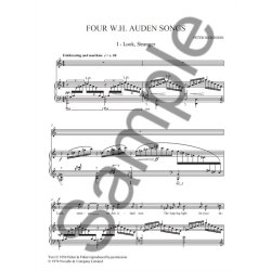 Peter Dickinson: Auden Songs (Soprano/Tenor & Piano)