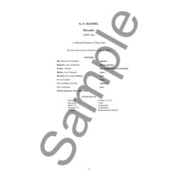 G. F. Handel: Hercules (Ed. Peter Jones) (Full Score)