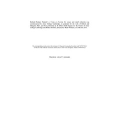 Richard Rodney Bennett: A Song At Evening (SA/Ensemble) - Full Score