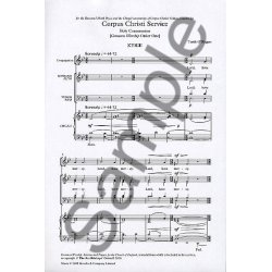 Tarik O'Regan: Corpus Christi Service (Score)