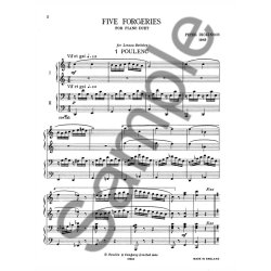 Peter Dickinson: Five Forgeries For Piano Duet