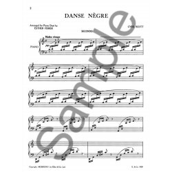 Cyril Scott: Dance Negre Op58 No.5 Piano Duet