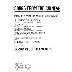 Bantock: Yung-yang for Medium Voice and Piano accompaniment