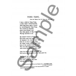 Bantock: Yung-yang for Medium Voice and Piano accompaniment