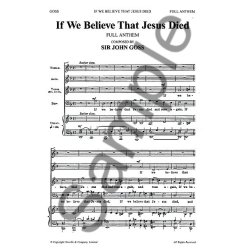 John Goss: If We Believe That Jesus Died