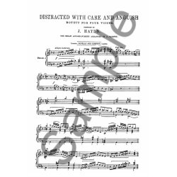 Haydn Distracted With Care Satb (Insanae Et Vanae Curae)