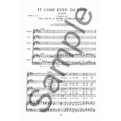 F.A. Ouseley: It Came Even To Pass