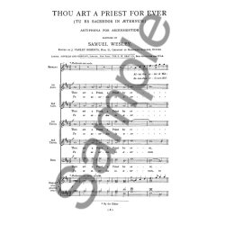 Samuel Wesley: Thou Art A Priest For Ever