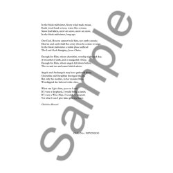 Robert Walker: In The Bleak Mid-winter