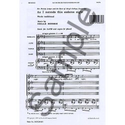 Gerald Hendrie: As I Outrode This Enderes Night (SATB)