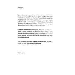 Giles Swayne: Missa Brevissima SATB