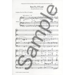 Edward Bairstow: Save Us, O Lord (New Engraving)