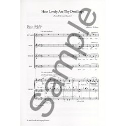 Johannes Brahms: How Lovely Are Thy Dwellings (New Engraving)