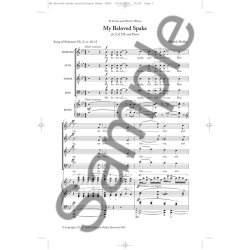 Patrick Hadley: My Beloved Spake (New Engraving - SATB/Piano)