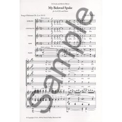 Patrick Hadley: My Beloved Spake (New Engraving - SATB/Piano)