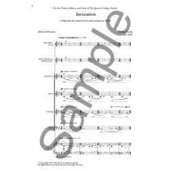 Phillip Cooke: Invocation (Novello New Choral Series)