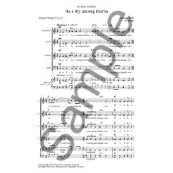 Thomas Hyde: As A Lily Among Thorns (Novello New Choral Series)