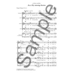 Thomas Hyde: As A Lily Among Thorns (Novello New Choral Series)