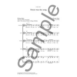 Thomas Hyde: Sweet Was The Song (Novello New Choral Series)