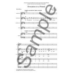 Timothy Noon: Evocation To A Friend (Novello New Choral Series)