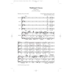 George Frideric Handel: 'Hallelujah' Chorus SATB/Organ (New Engraving)
