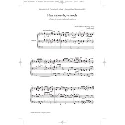Hubert Parry: Hear My Words, Ye People (New Engraving)
