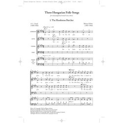 Matyas Seiber: Three Hungarian Folk-Songs (New Engraving)
