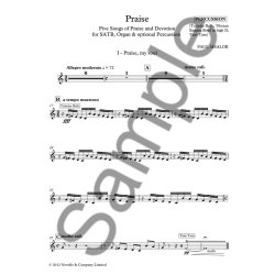 Paul Mealor: Praise (Percussion Part)