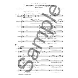 Paul Mealor: The World, The Clustering Spheres (Praise) - Vocal Score