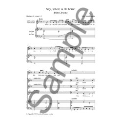 Felix Mendelssohn: Say, Where Is He Born? (Christus)