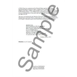 Paul Mealor: A Welsh Prayer (Vocal Score)